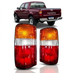 Par Lanterna Traseira Hilux Srv 2002 2003 2004 Sinaleira Tricolor