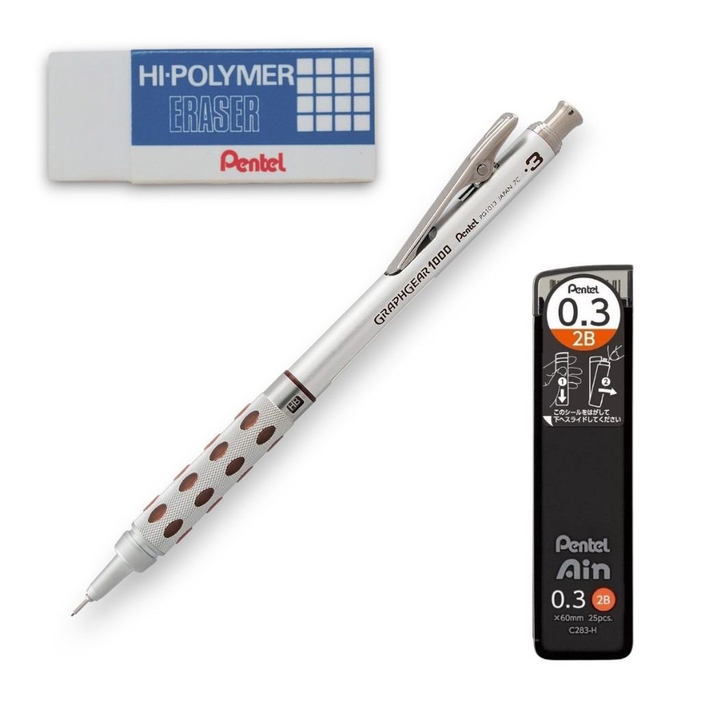 Lapiseira Pentel Graphgear 1000 Profissional 0.3mm