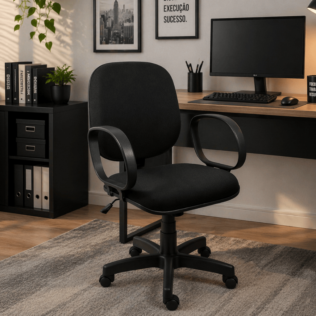 Cadeira Diretor Ergonômica com Relax Giratória Braço Corsa Rodízio Semi Silicone 120kg