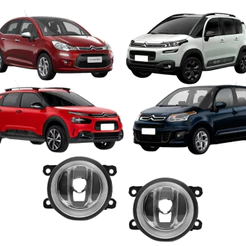 Farol Milha Citroen C3 Picasso 2010 2011 2012 2013 C3 2011 2012 2013 2014 C4 Lounge 2014 2015 2016 2017
