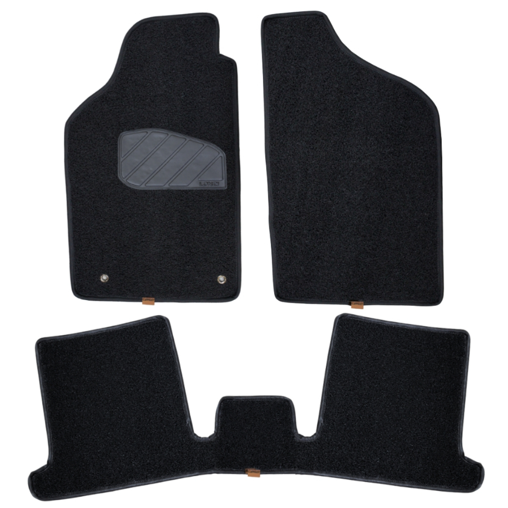Tapete capacho carro Gol G7 G8 2021 Trendline Comfortline Highline Preto 3 pçs 12mm Linha Premium