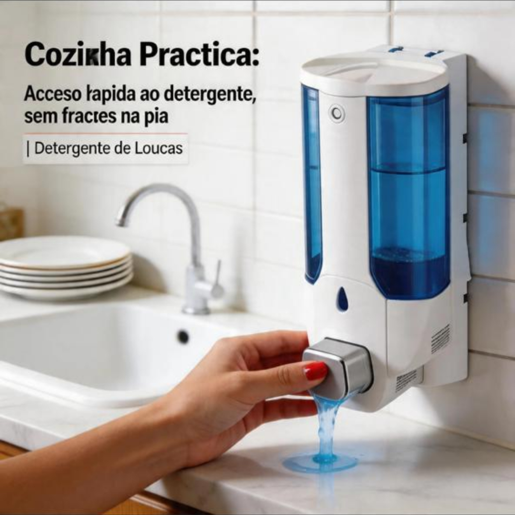 Dispenser Automático Sabão Detergente De Parede Sabonete Dispenser Para Liquidos Multiuso Banheiro