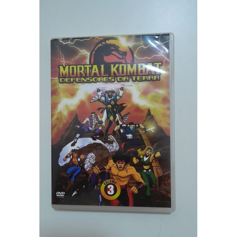 DVD Original Mortal Kombat Defensores Da Terra Vol 3.