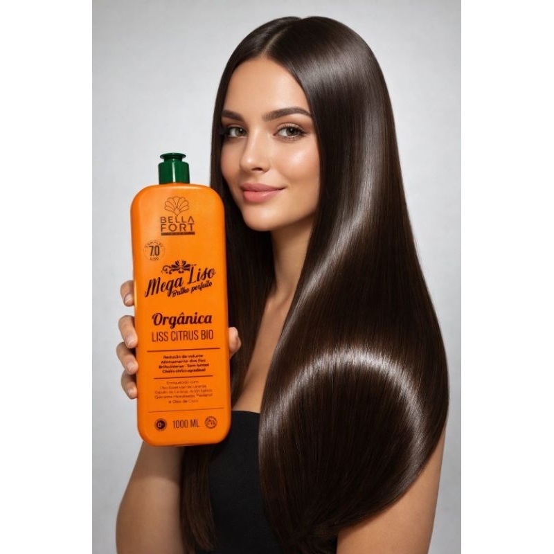 ORGÂNICA MEGA LISO LISS CITRUS BIO EXTRATO DE LARANJA 1 LITRO