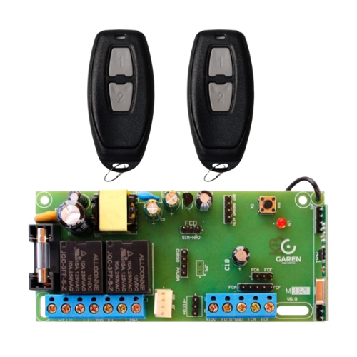 Placa Central Universal para Motores de Portão Garen Ppa Acton Rcg Seg + Controles A PROVA D'ÁGUA