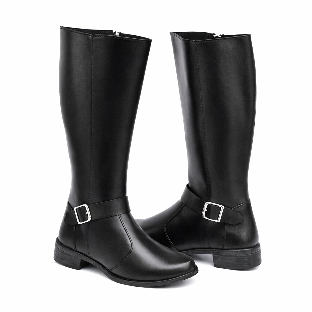 Bota montaria com zíper estilo e conforto
