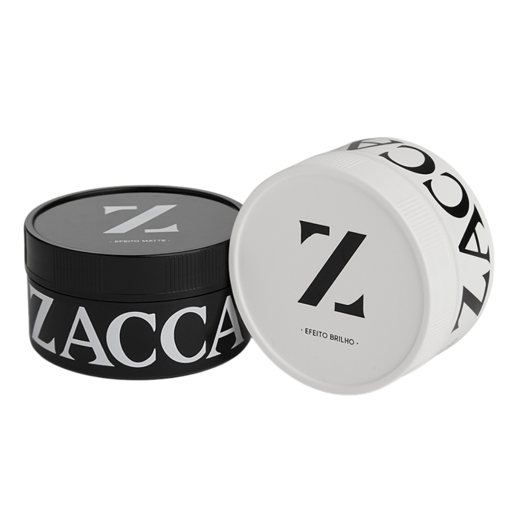 Kit Cera Brilho + Cera Matte Zacca - Alta Fixação e Efeito Molhado e Efeito Seco.