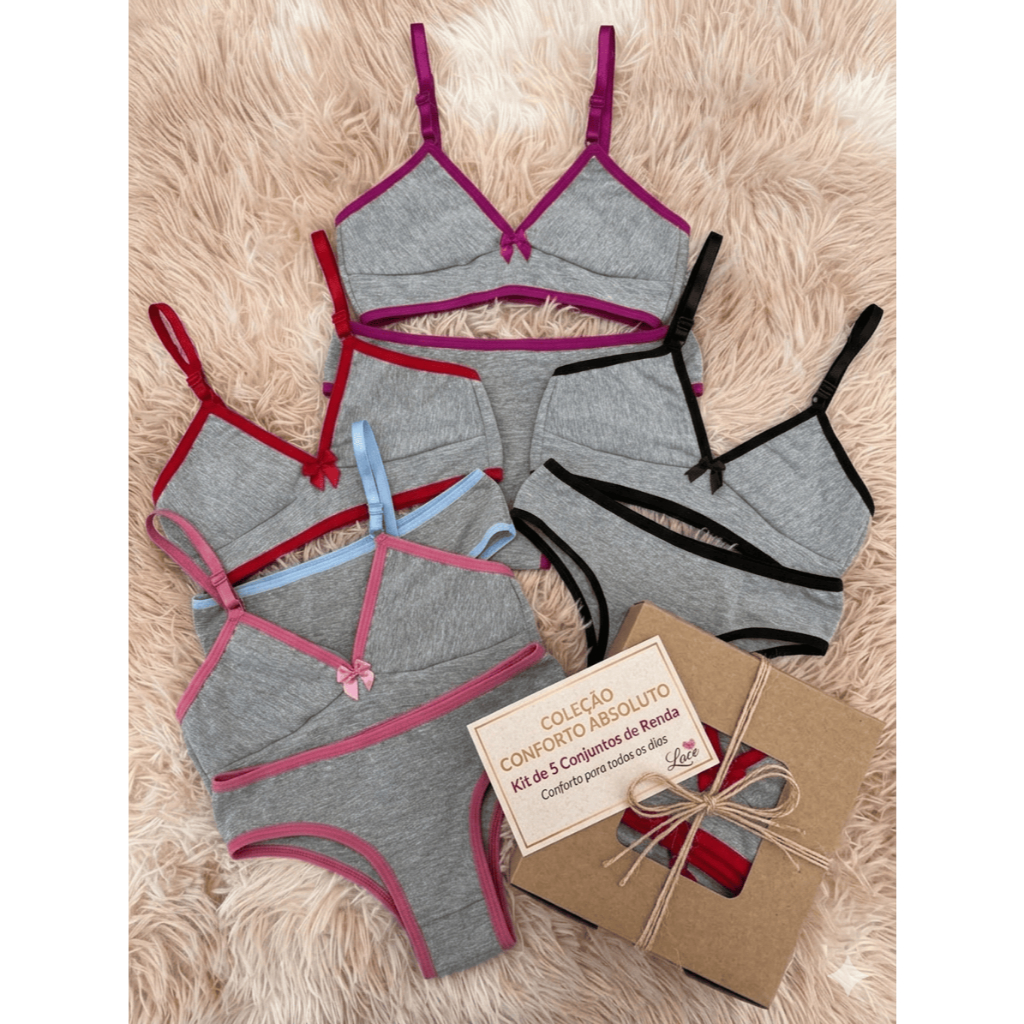 Kit Conjunto Infantil Menina Moça Gabriela – Conforto, Delicadeza e Estilo