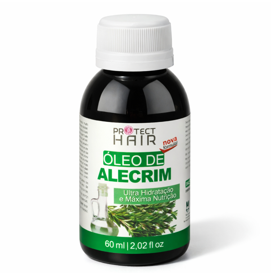 Óleo Vegetal Alecrim 60ml para umectação e crescimento capilar Protect Hair