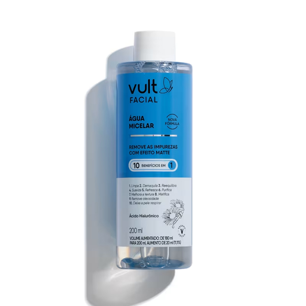 Água Micelar Facial Vult Com 200ml