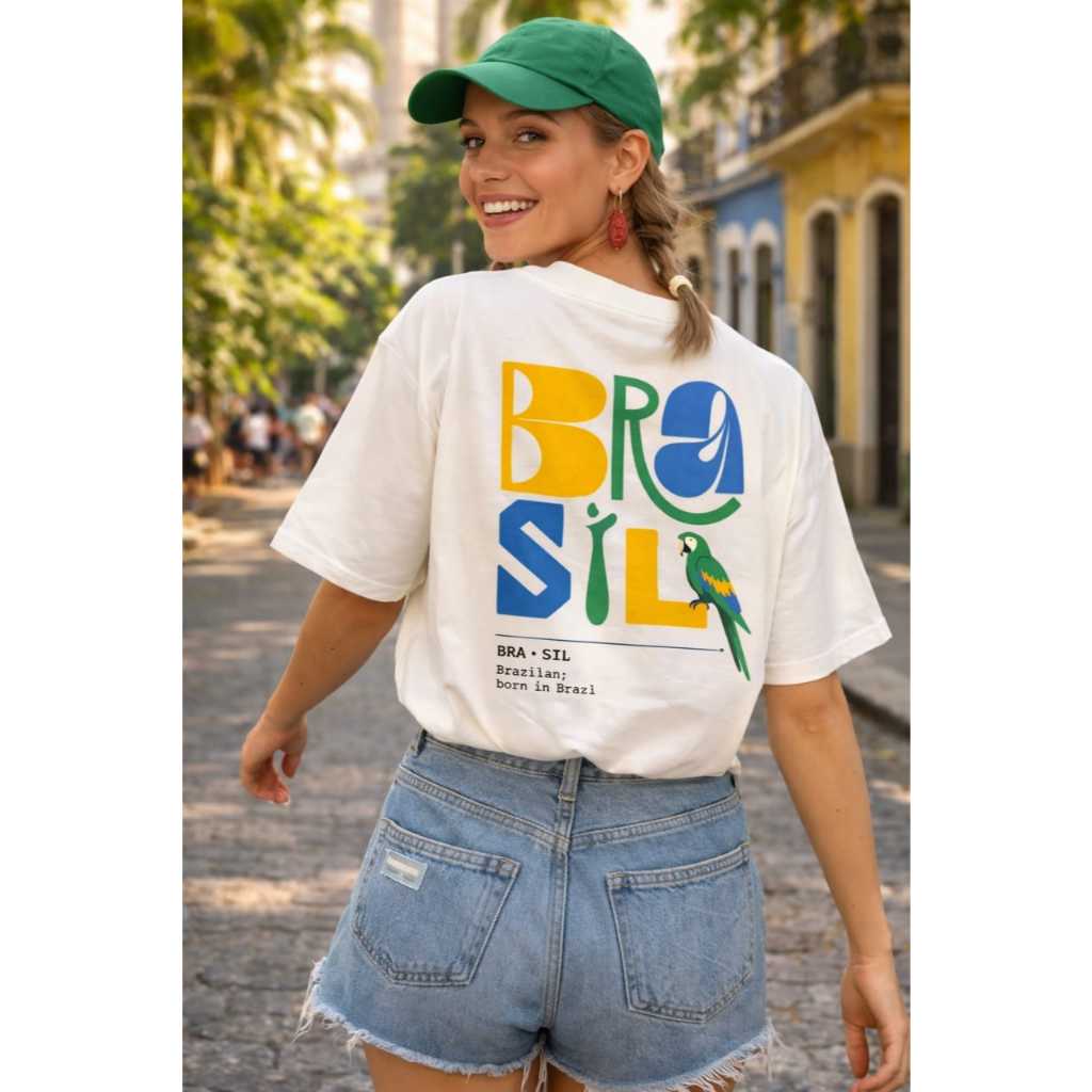 Camiseta Feminina BRASIL Estampas copa 2026 Modelo Feminino Algodão Premium varias cores