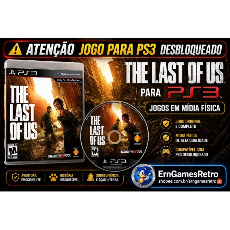 The Last of Us Dublado para PS3 Hen e CFW ( LEIA A DESCRIÇÃO ANTES DE COMPRAR )