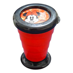 Copo retrátil Personagens Minnie ou Mickey 330 ml
