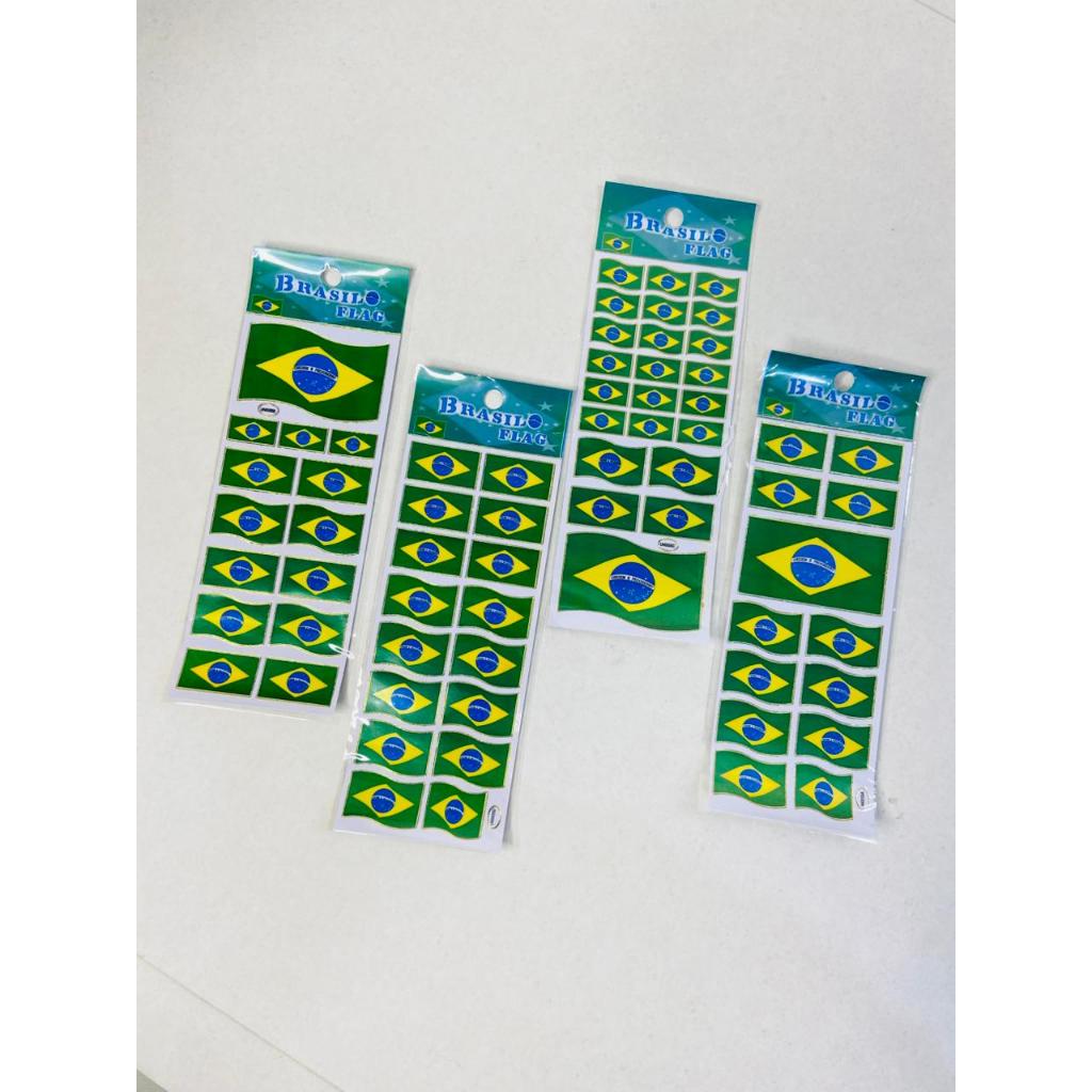 Kit 36 cartelas/Sticker - Brasil em Oferta na Shopee
