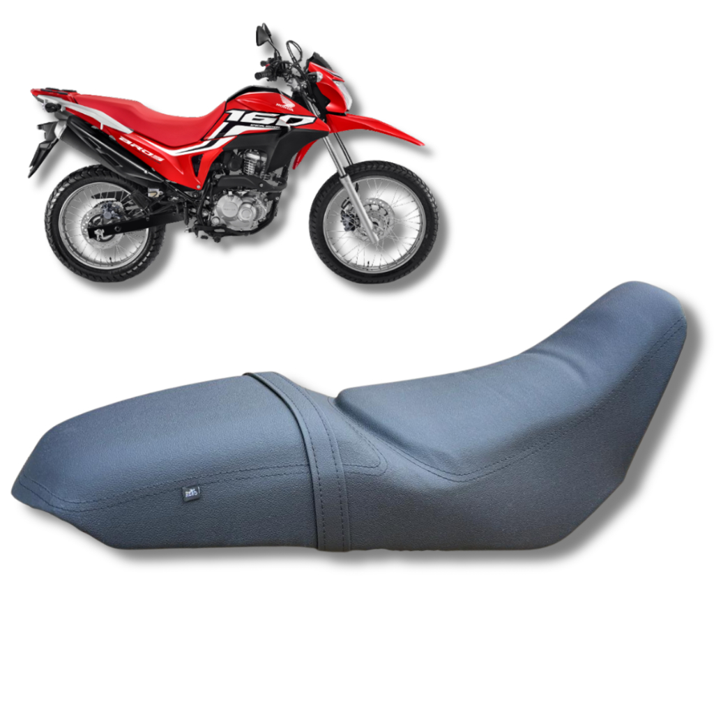 Capa De Banco Confort Almofada Macia Bros 160 2015 2016 2017 2018 2019 2020 2021 2022 2023 Moto Boy Girl Viagem