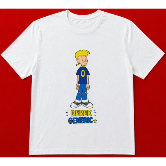 Camiseta Masculina Derek Generic de O Fántástico Mundo de Bobby T-shirt Premium 100% Algodão100% 100% Algodã