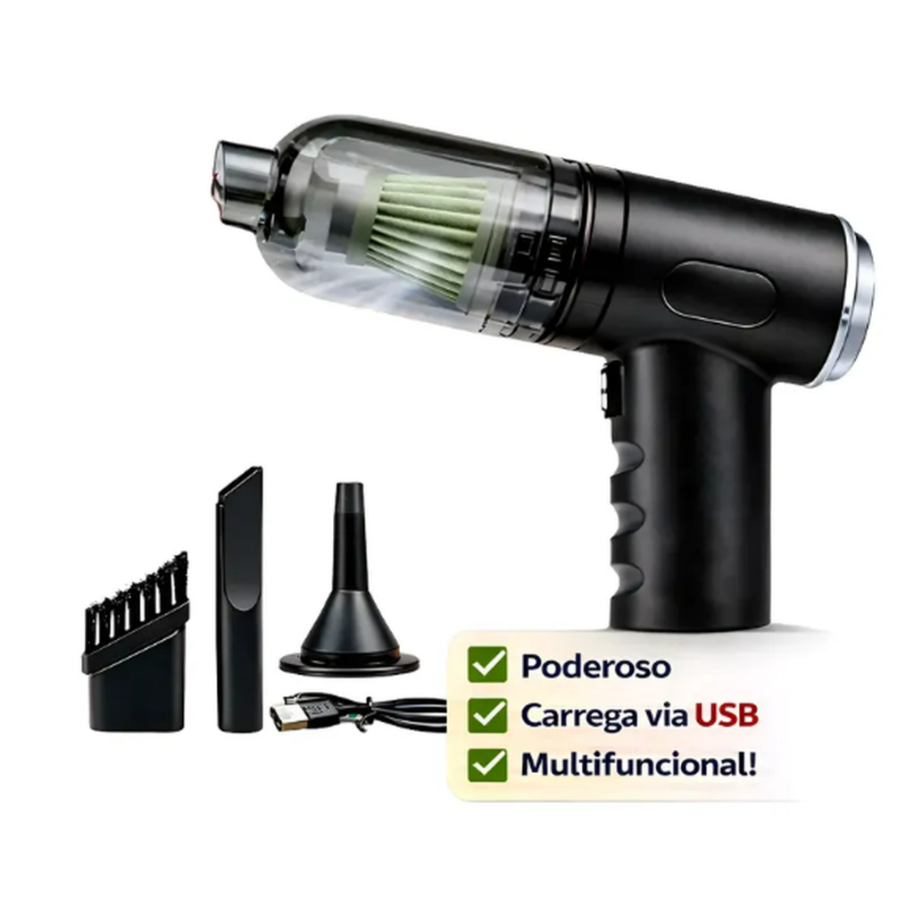 Mini Aspirador portátil automotivo de pó de carro vertical 3 em 1 limpar estofado para piso e pet