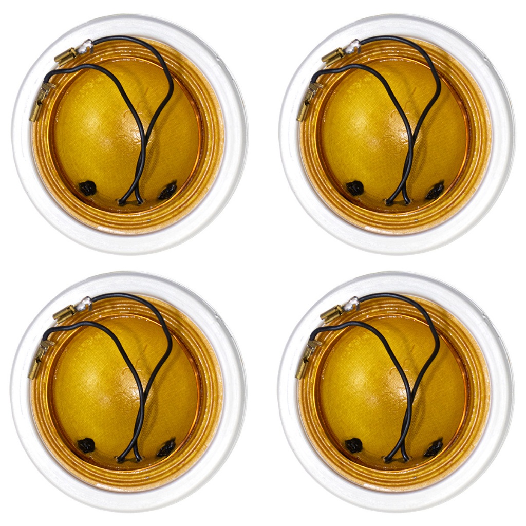 4x Reparo Compatível Driver JBL Selenium D250 Corneta 8 Ohms 100W Som Automotivo