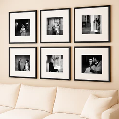 Kit 6 Quadros Personalizados Modernos Foto Vidro Paspatur Sala Familia Quarto Casal Moderno Luxuoso Com Moldura