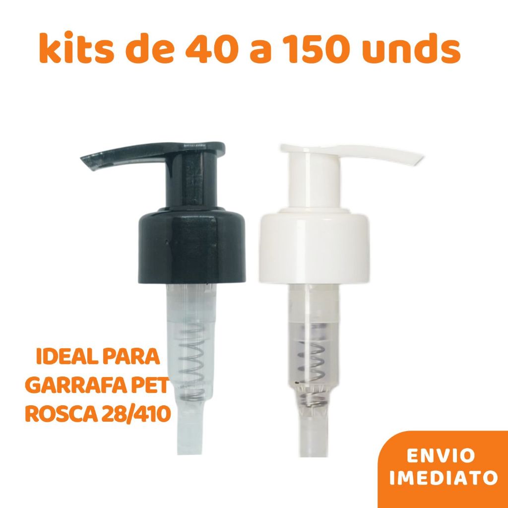 Kit Válvulas Pump Bico de Pato / Saboneteira / Lotion – Rosca 28/410 – 40 a 150 Und