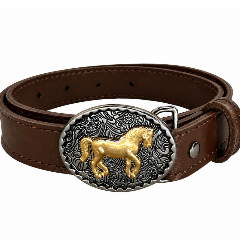 Cinto Country Infantil Unissex café preto caramelo Rodeio Peão Cowgirl infantil Lindo promoção