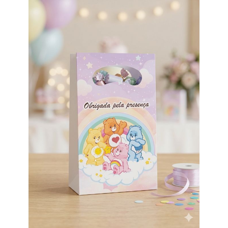 20 Sacolinhas Personalizadas ursinho carinhoso para lembrancinhas surpresa
