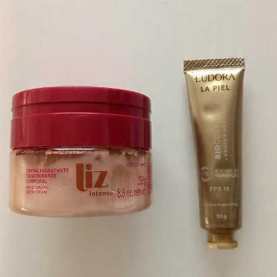 Kit Hidratante Liz Intenso 250g e Um Creme de Mãos La Piel 50g. O Boticário