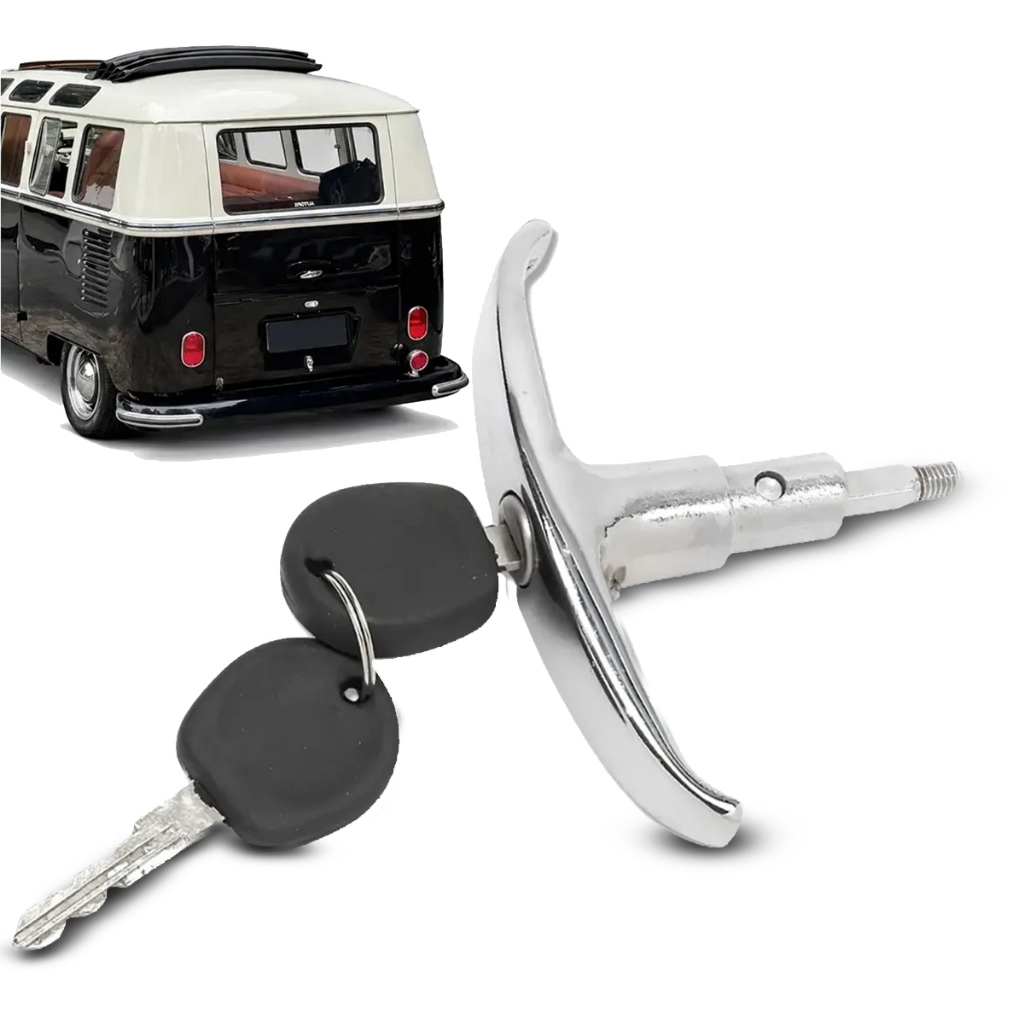 Maçaneta Externa Kombi 57 a 96 Cromada Porta Malas Com Chaves