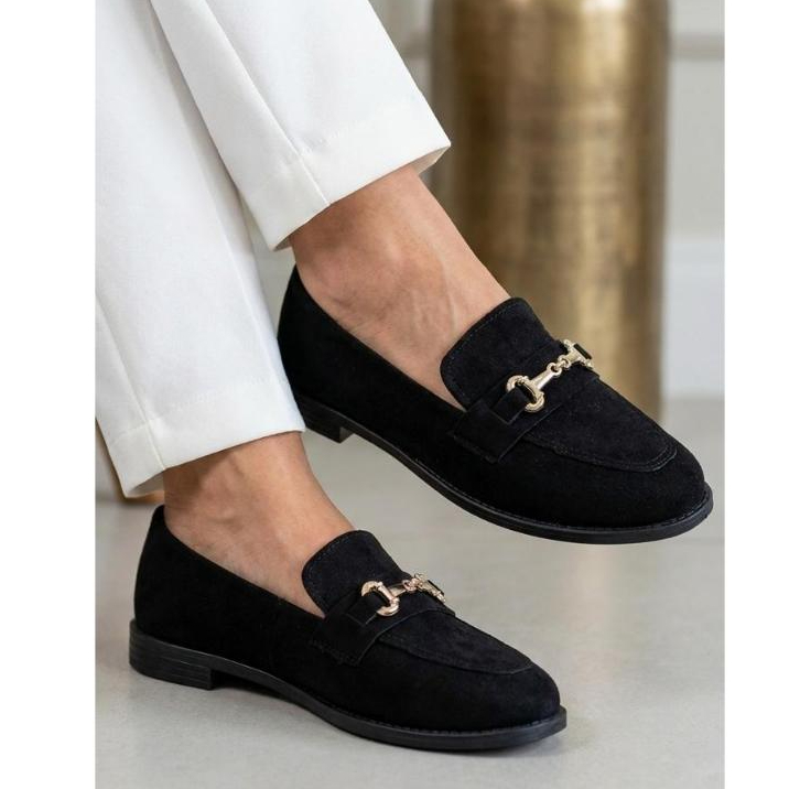 Mocassim Feminino Confortável Sola Baixa Elegante Com Detalhe Dourado