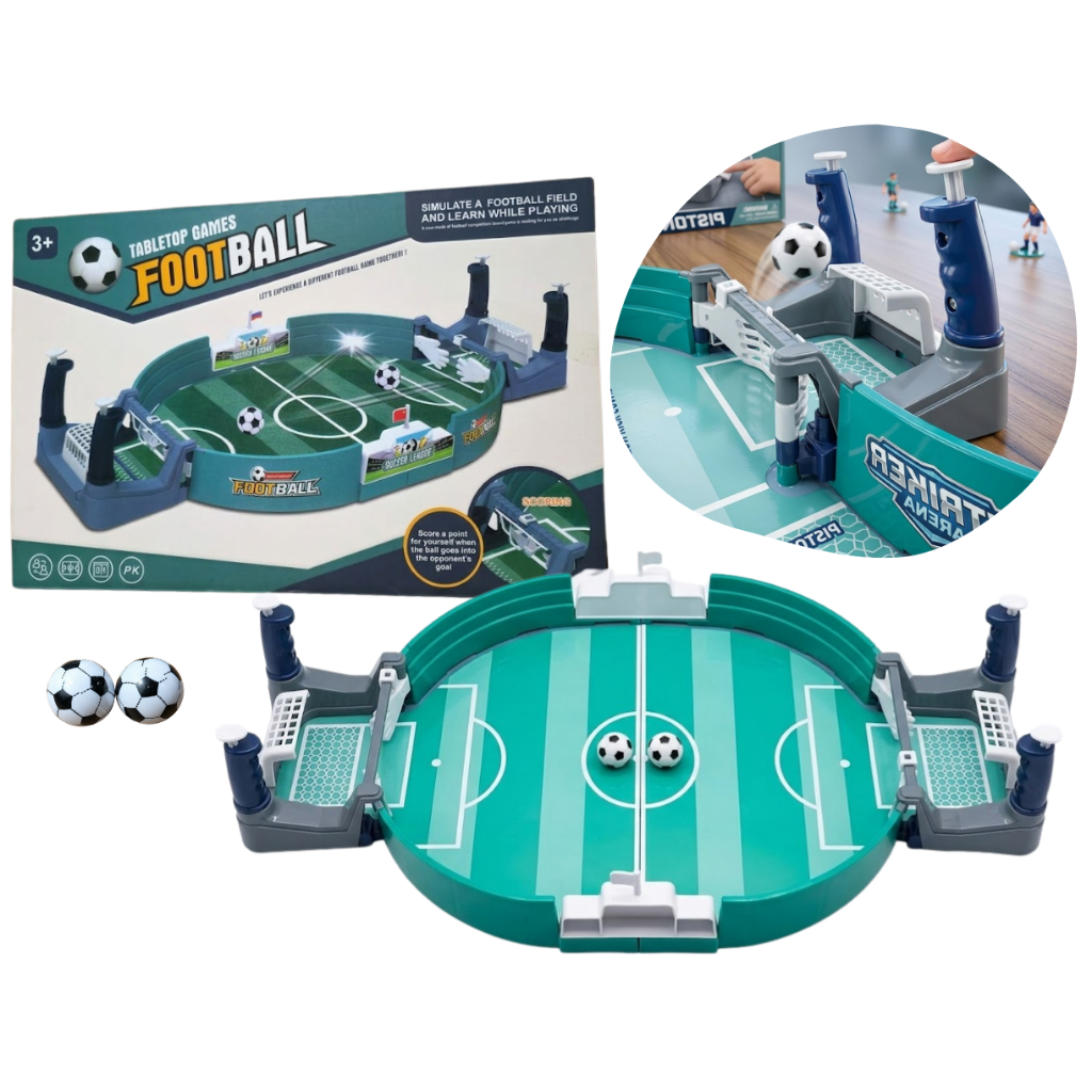 Mini Mesa De Futebol Campo Gol A Gol Fliperama Pinball