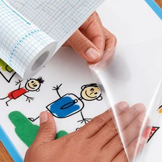 Papel adesivo Transparente Vinil Para Envelopar Plástico Adesivo Película Cristal 45cmx2metros