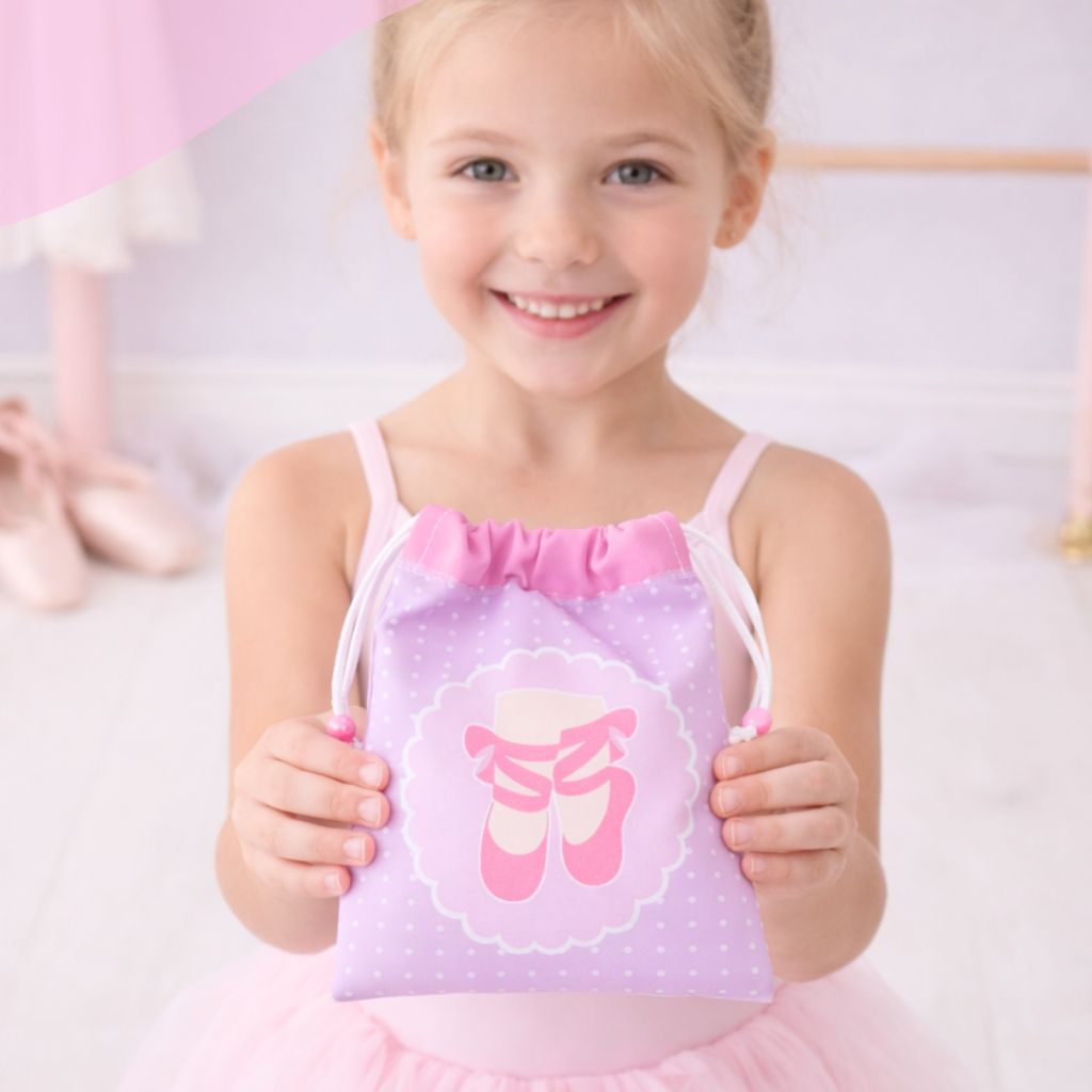 Saquinho para Meia Calça Ballet Bailarina | Organizador Meia Calça Dança Infantil | Porta Meia Ballet Infantil e Adulto