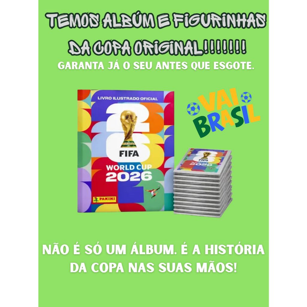 Album da Copa album de figurinhas Original Panini figurinha copa do mundo oficial
