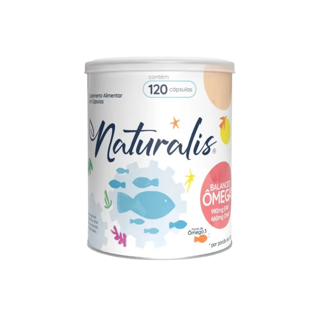 Balanced Ômega 3 TG Naturalis EPA DHA 120 Cápsulas Nova Embalagem