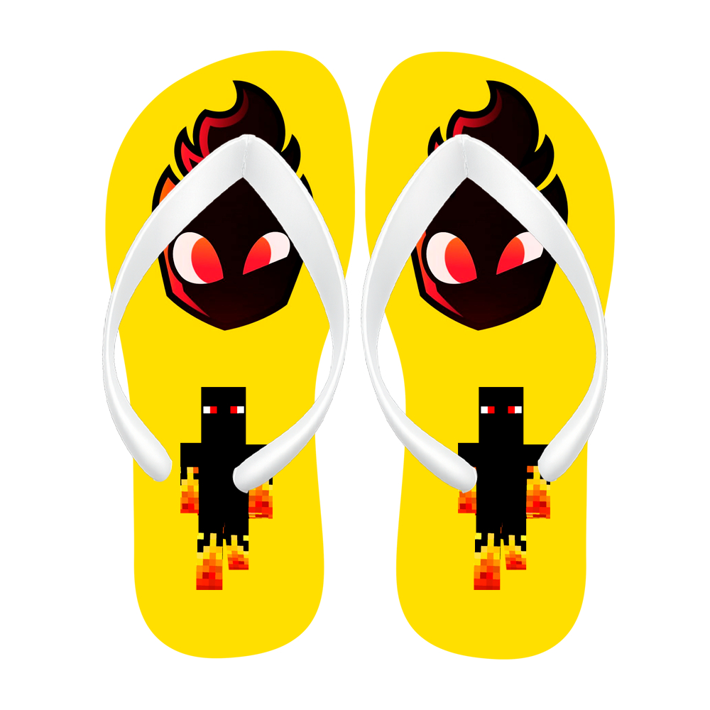 Chinelo Athos Minecraft Confortável Antiderrapante Borracha Resistente Casual Unissex