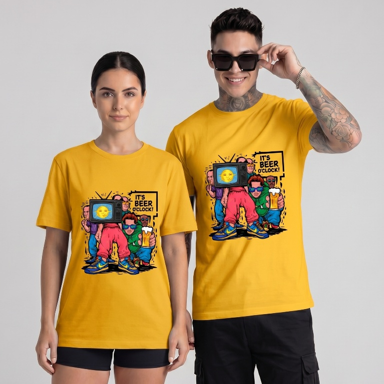 Camiseta Algodão Premium Estampada  Personagens e Frase Unissex Masculina e Feminina  Philklen