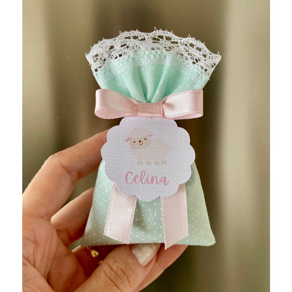 Kit Lembrancinha Maternidade Personalizada Sachê Aromático com Nome Luxo e Exclusivo | Batizado Chá de Bebê Fraldas 07