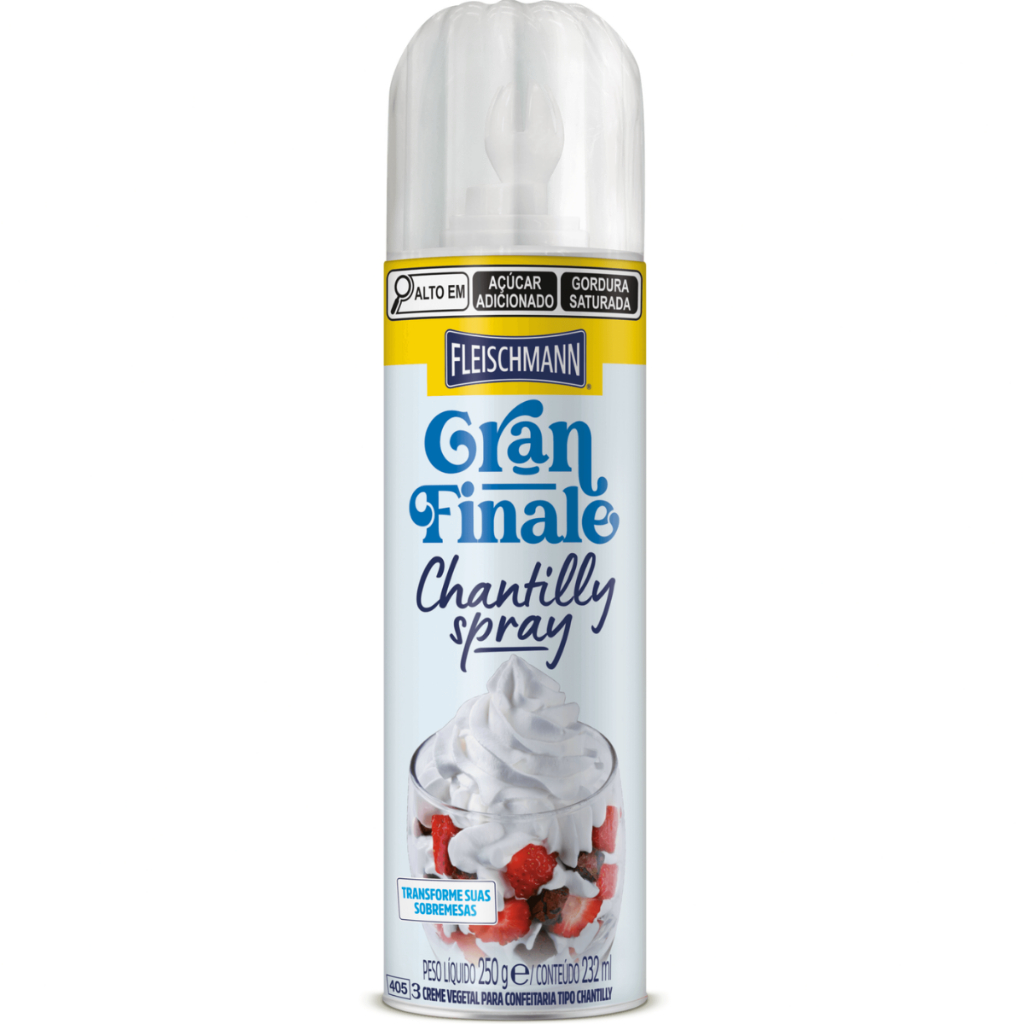 Creme Chantilly Spray Gran Finale 232ml Original - Fleischmann