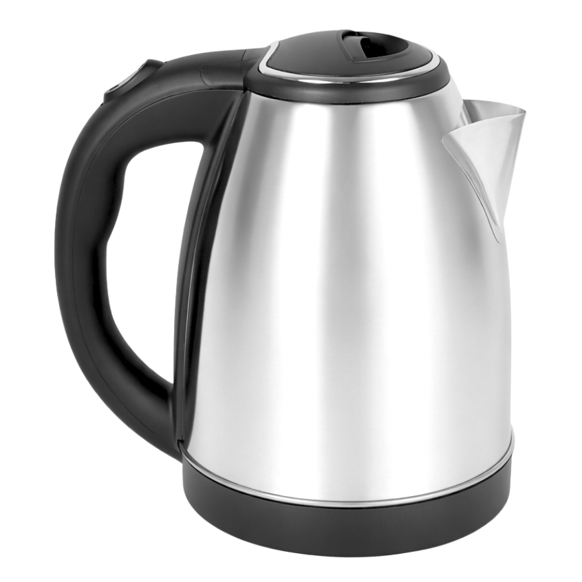 Chaleira Elétrica Inox 1,8L 110V 220V com Desligamento Automático e Aquecimento Rápido 1500W
