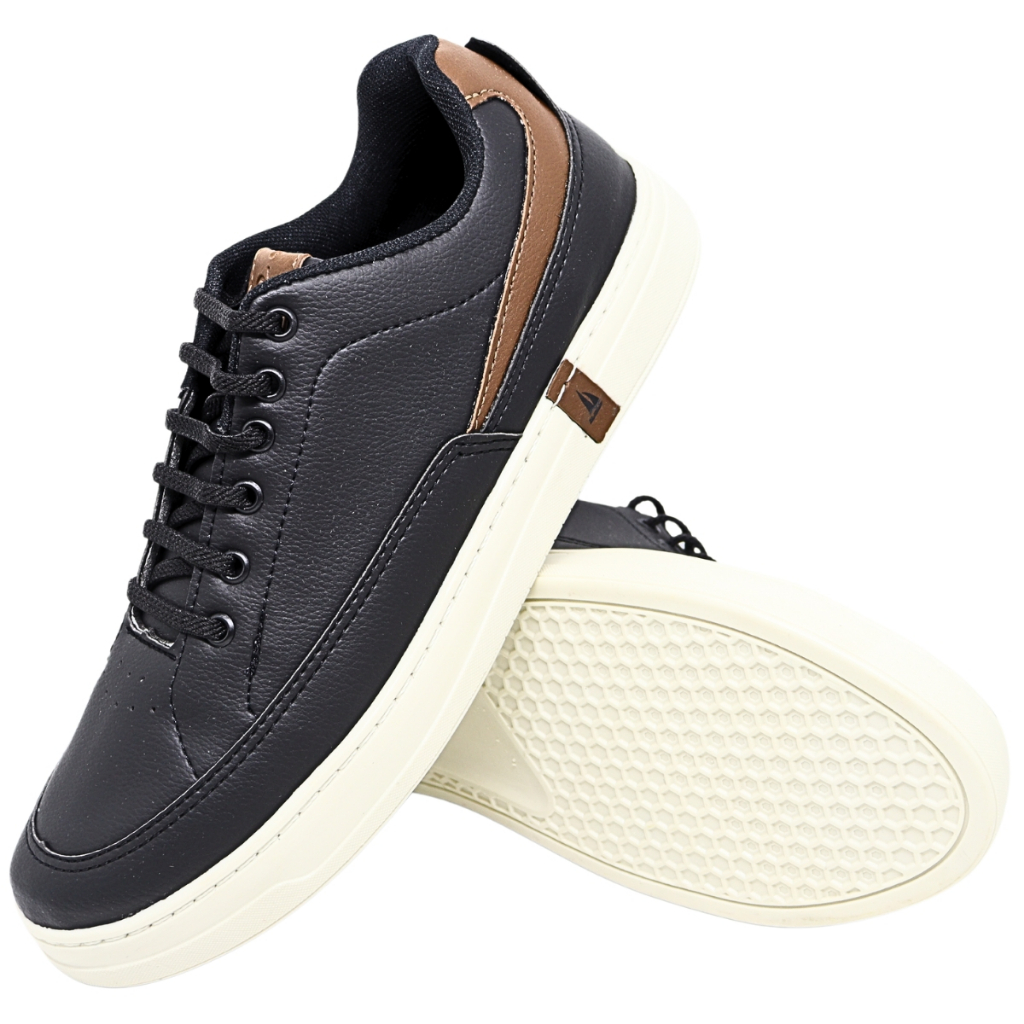 Sapatênis Masculino Lançamento Casual Sapato Original Confort Way Cano Baixo Sola Reta Promoção