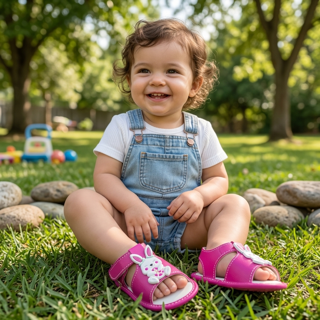 Sandália Bebê Menina Conforto e Estilo. Quem aguenta tanta fofura?