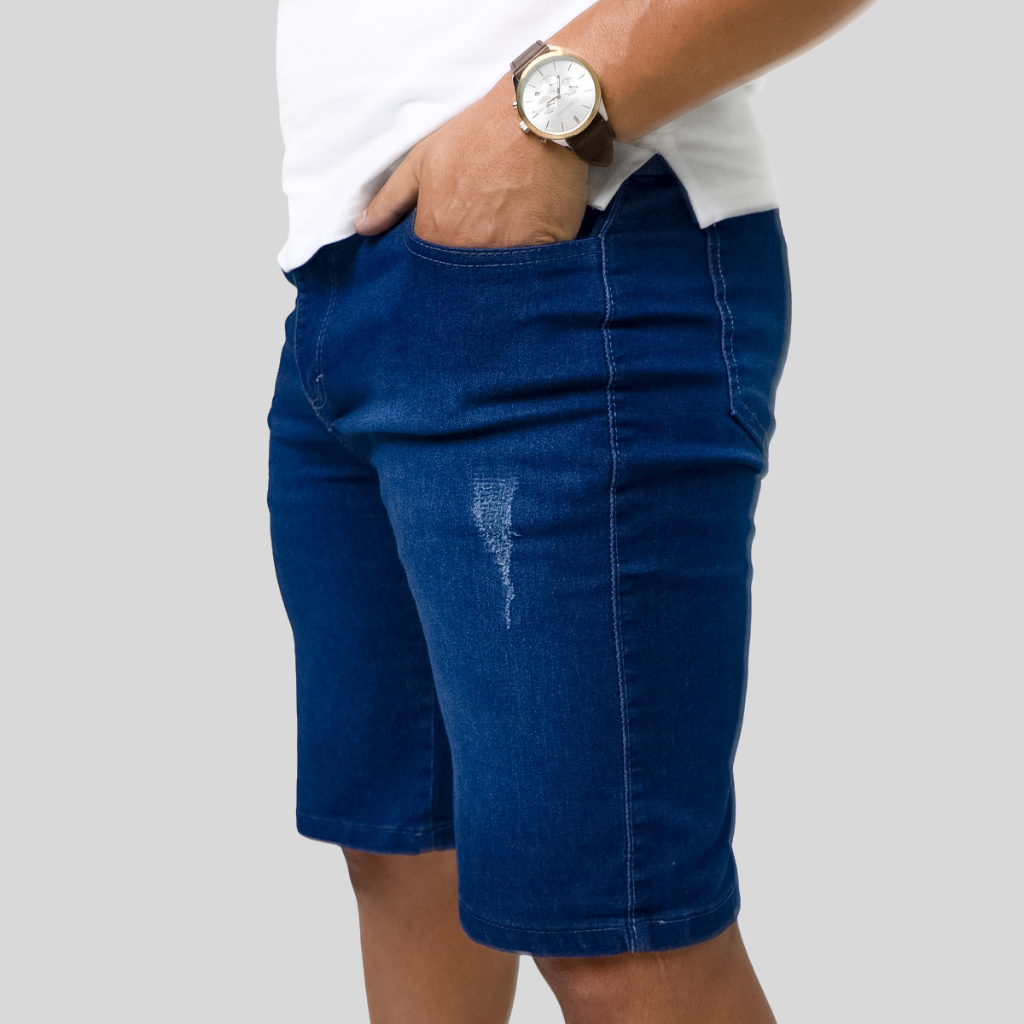 Bermuda Jeans Masculina Com Elastano Lycra Premium | Direto Da Fábrica Qualidade Garantida Festa Junina
