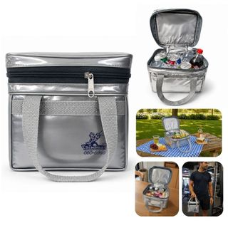 Bolsa Térmica 7 Litros Frasqueira Premiun Cooler Portátil Resistente Impermeável Marmitas Piqueniques Viagens Dietas Fit