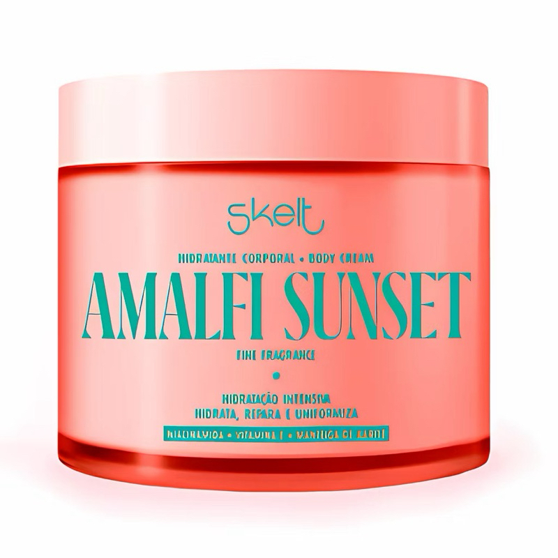Hidratante Corporal Skelt Amalfi Sunset 250g | Perfume Fino e Hidratação Intensa