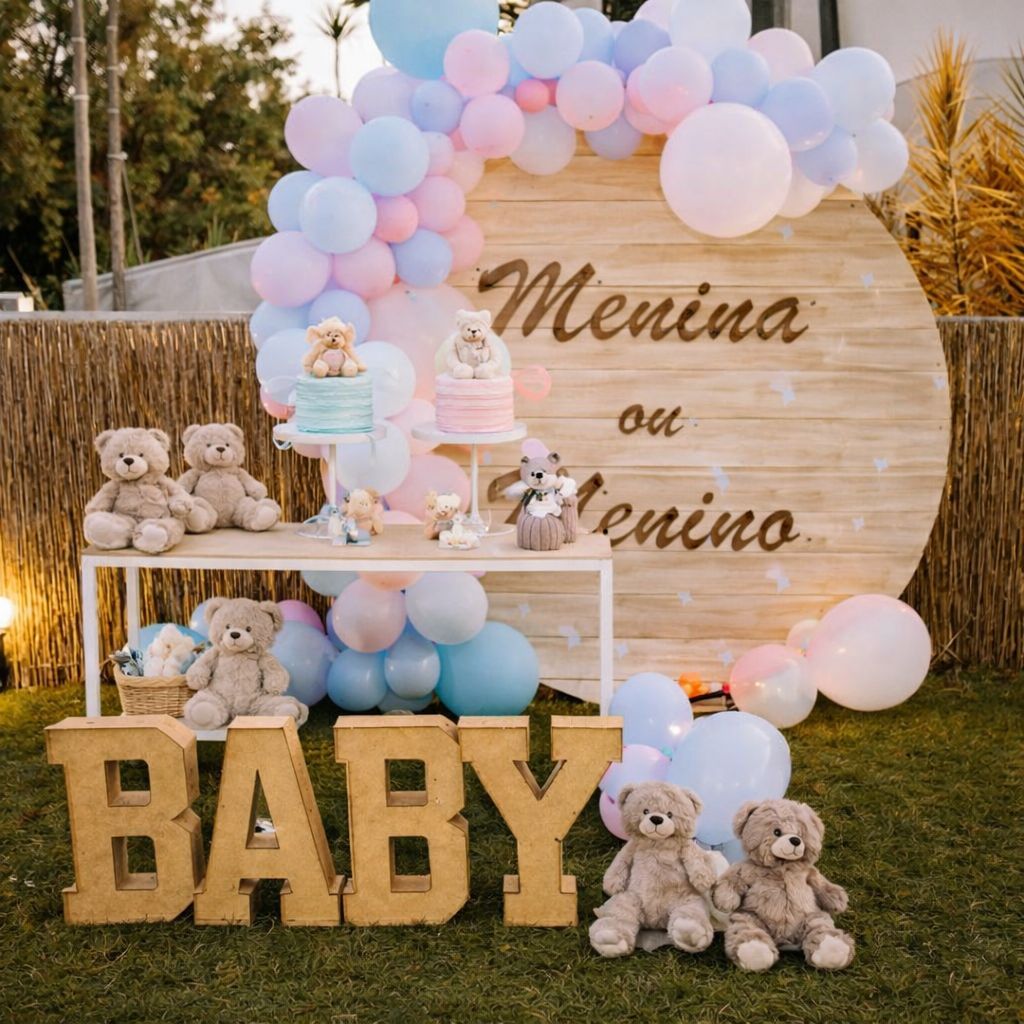 Palavra Baby Letra Caixa Bebe Mdf 60x30cm Lançamento Novo