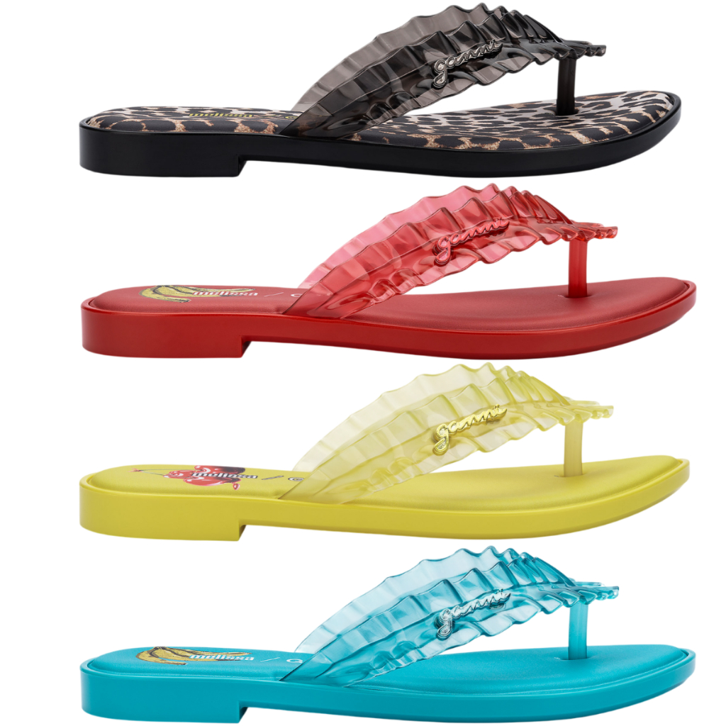 Chinelo Melissa Flip Flop Slim + Ganni - 38156