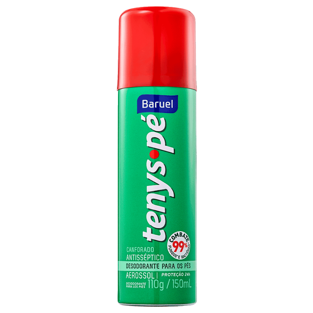 Tenys Pé Spray Aerossol Canforado 150ml Baruel