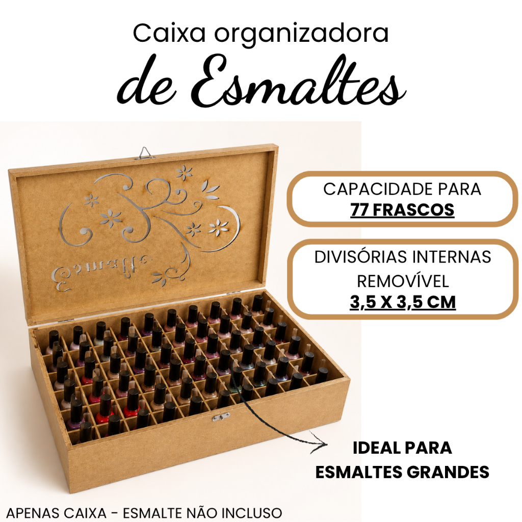 Maleta esmalte para 77 unidades