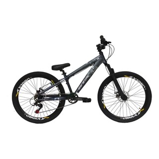 Bicicleta Aro 26 Gta Rebel Freeride Downhill Single 7v Aros Vmaxx SL Freio a Disco Pneu Slick