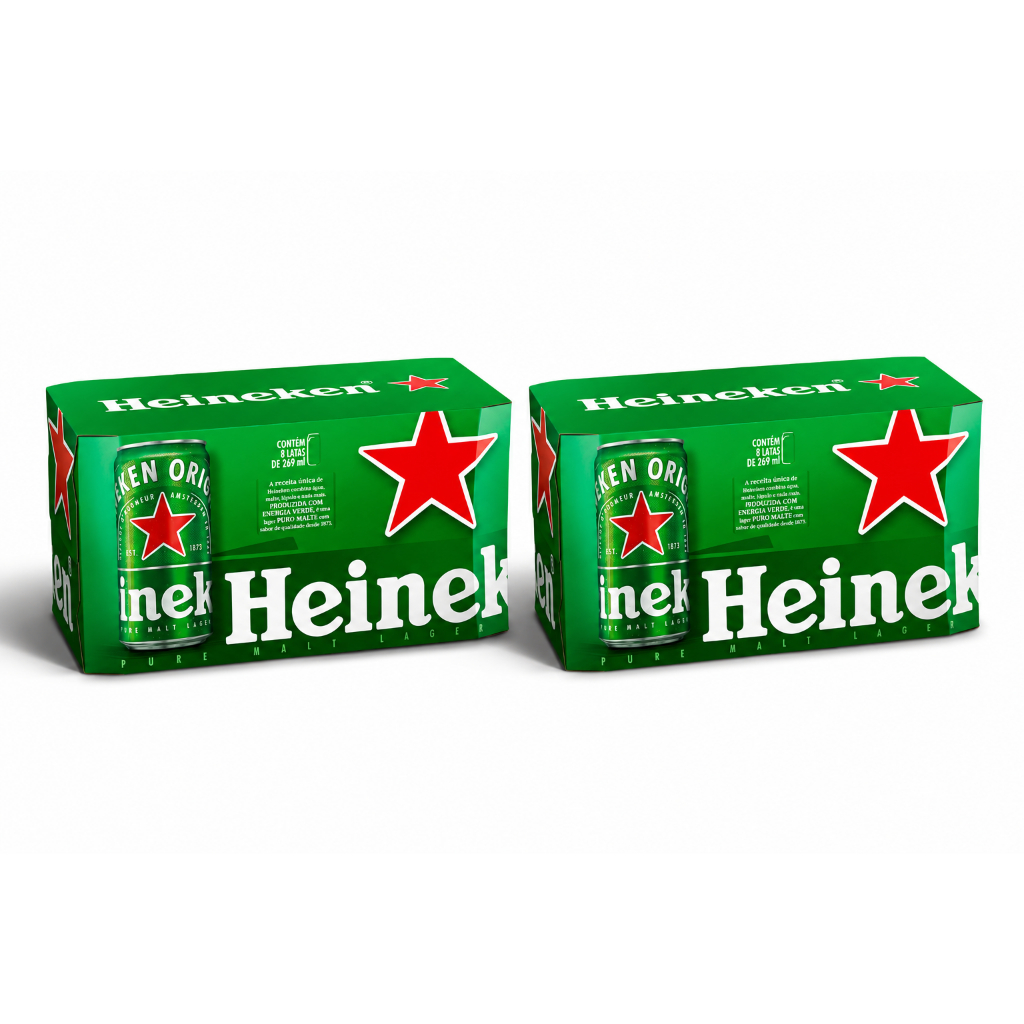 KIT Cerveja Heineken Lata 269ml - Kit com unidades